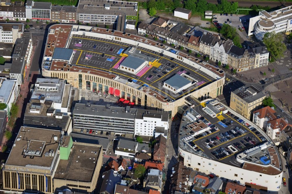 Recklinghausen von oben - Gebäude des Einkaufszentrum Palais Vest in Recklinghausen im Bundesland Nordrhein-Westfalen