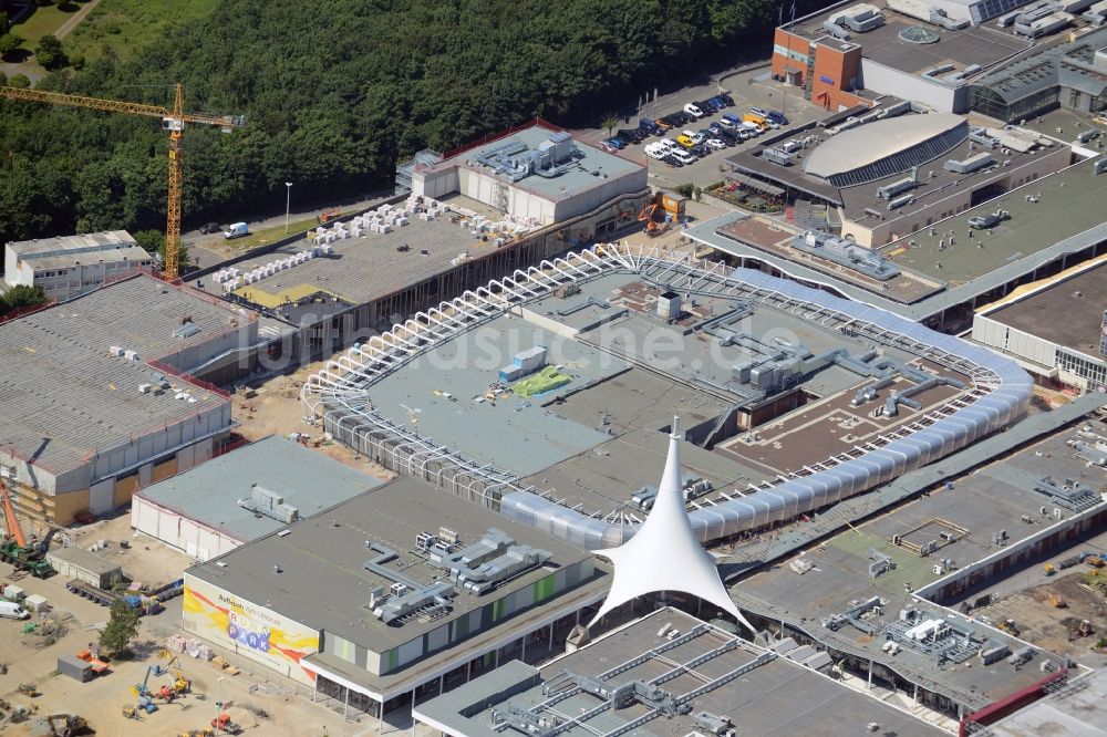 Bochum von oben - Gebäude des Einkaufszentrum Ruhr Park in Bochum im Bundesland Nordrhein-Westfalen