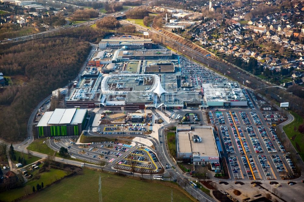 Bochum aus der Vogelperspektive: Gebäude des Einkaufszentrum Ruhr Park in Bochum im Bundesland Nordrhein-Westfalen