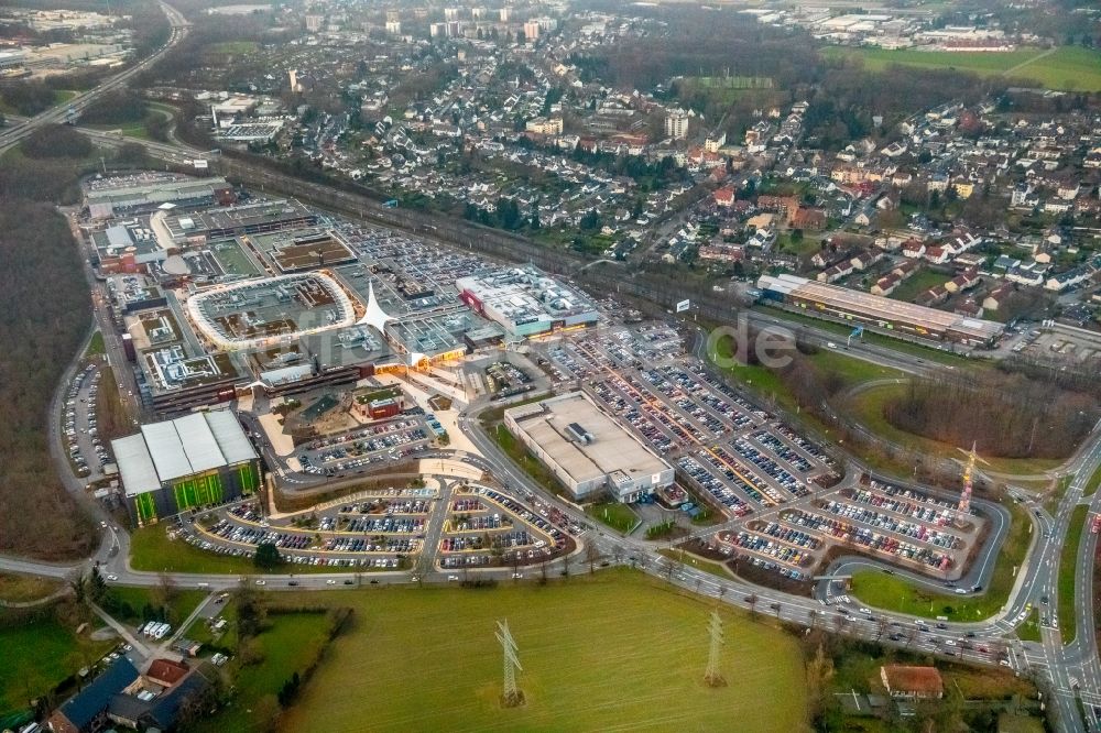 Bochum aus der Vogelperspektive: Gebäude des Einkaufszentrum Ruhr Park in Bochum im Bundesland Nordrhein-Westfalen