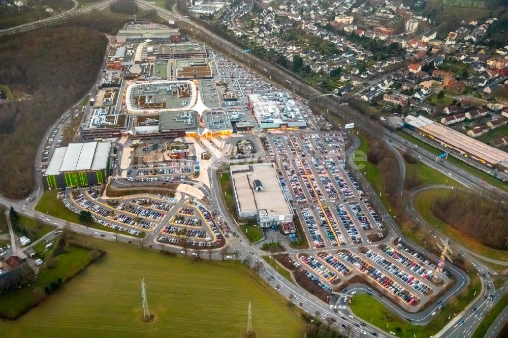 Luftbild Bochum - Gebäude des Einkaufszentrum Ruhr Park in Bochum im Bundesland Nordrhein-Westfalen