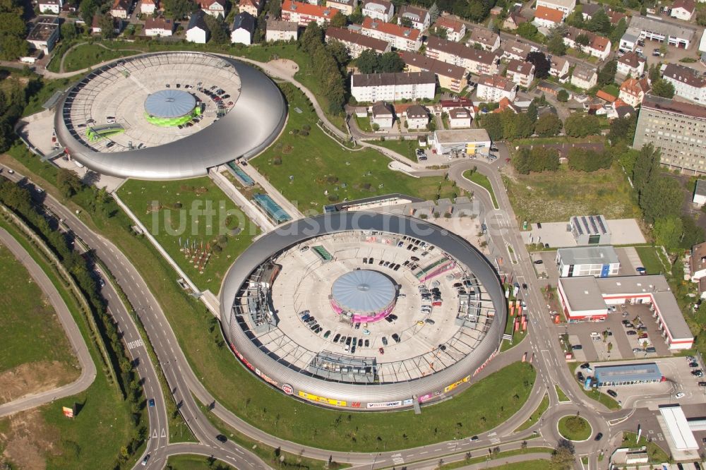 Luftbild Baden-Baden - Gebäude des Einkaufszentrum Shopping Cite in Baden-Baden im Bundesland Baden-Württemberg