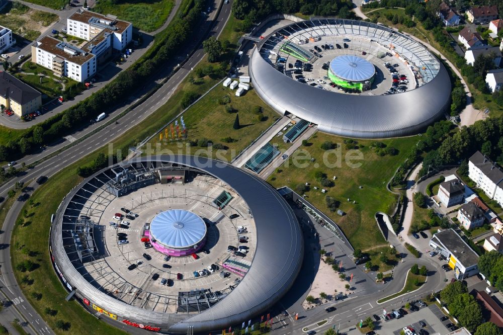 Baden-Baden von oben - Gebäude des Einkaufszentrum Shopping Cite in Baden-Baden im Bundesland Baden-Württemberg