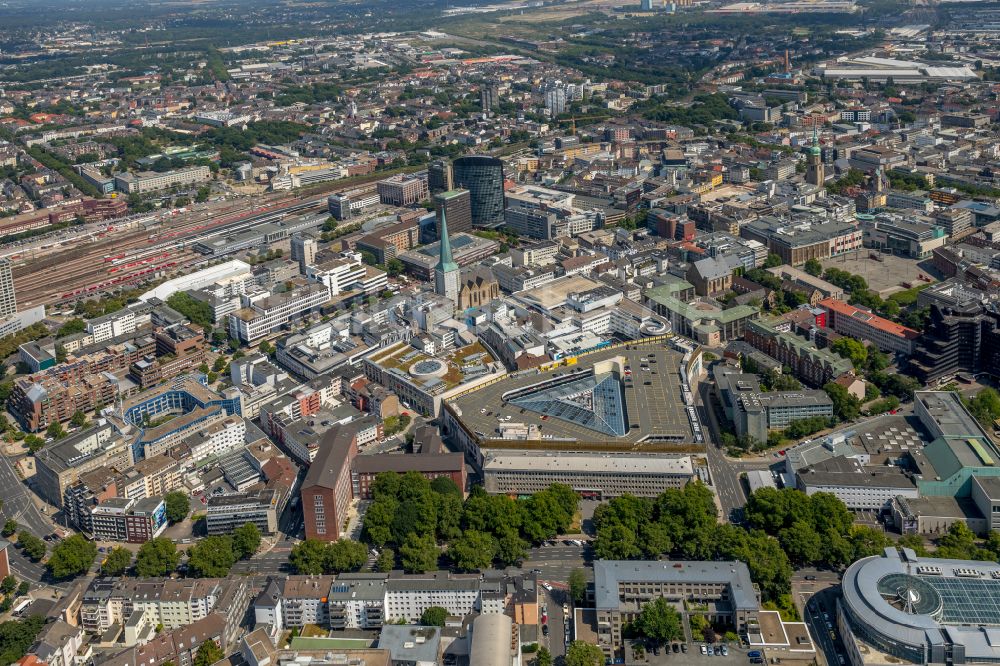 Dortmund von oben - Gebäude des Einkaufszentrum Thier-Galerie in Dortmund im Bundesland Nordrhein-Westfalen