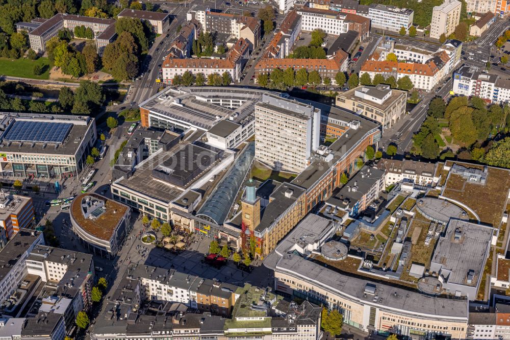 Hagen aus der Vogelperspektive: Gebäude des Einkaufszentrum Volme Galerie GbR Friedrich-Ebert-Platz im Ortsteil Hagen-Mitte in Hagen im Bundesland Nordrhein-Westfalen