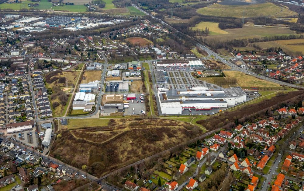 Luftbild Bottrop - Gebäude des Einrichtungshaus - Möbelmarkt der Einrichtungshaus Ostermann GmbH & Co. KG in Bottrop im Bundesland Nordrhein-Westfalen