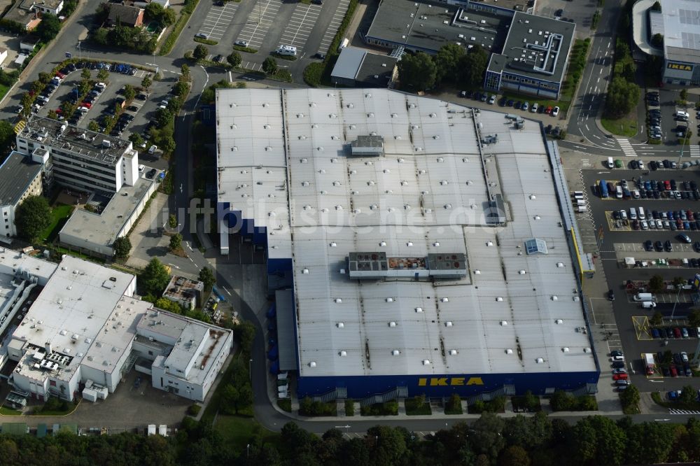 Luftbild Burgwedel - Gebäude des Einrichtungshaus - Möbelmarkt des IKEA Einrichtungshaus Hannover-Großburgwedel in Burgwedel im Bundesland Niedersachsen