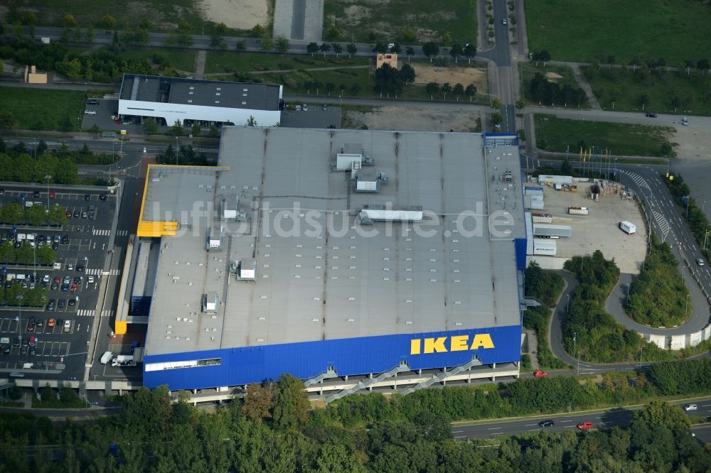 Luftbild Hannover - Gebäude des Einrichtungshaus - Möbelmarkt des IKEA Einrichtungshaus in Hannover im Bundesland Niedersachsen