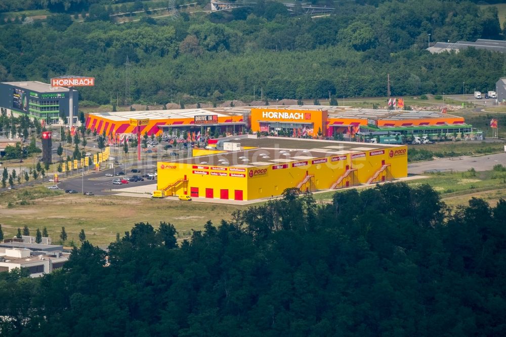 Luftaufnahme Oberhausen - Gebäude des Einrichtungshaus - Möbelmarkt der POCO am Brammenring in Oberhausen im Bundesland Nordrhein-Westfalen, Deutschland