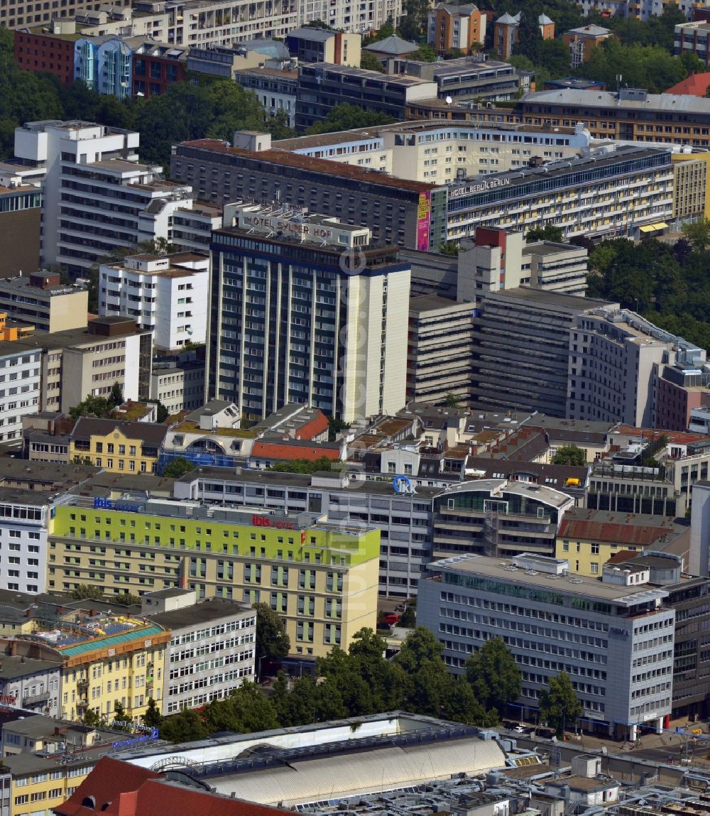 Luftaufnahme Berlin - Gebäude entlang der Kurfürstenstraße in Berlin