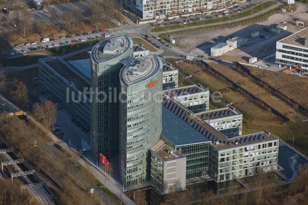 Essen aus der Vogelperspektive: Gebäude der EON Ruhrgas Hauptverwaltung Essen