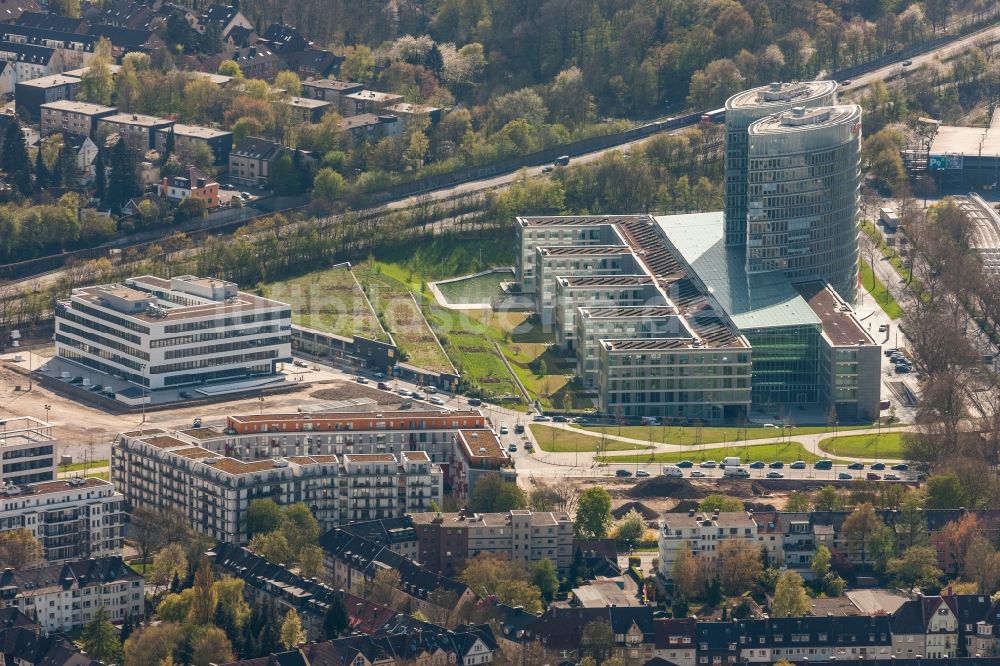 Luftaufnahme Essen - Gebäude der EON Ruhrgas Hauptverwaltung Essen