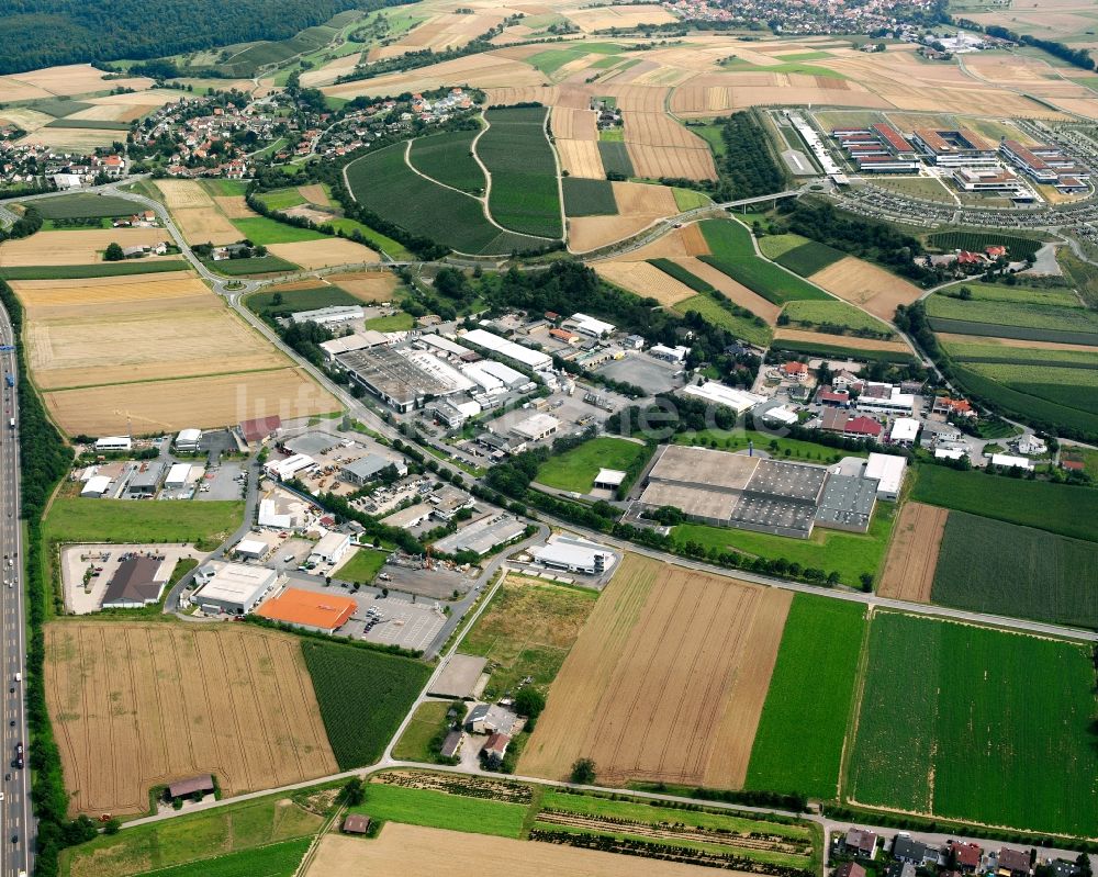 Luftbild Abstatt - Gebäude des Großhandelszentrum der Carl Berberich GmbH für Papierprodukte in der Carl-Berberich-Straße in Abstatt im Bundesland Baden-Württemberg, Deutschland