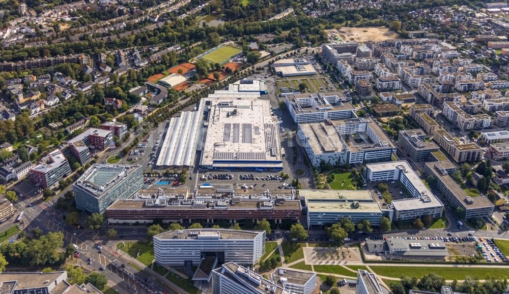 Düsseldorf von oben - Gebäude des Großhandelszentrum METRO in Düsseldorf im Bundesland Nordrhein-Westfalen, Deutschland