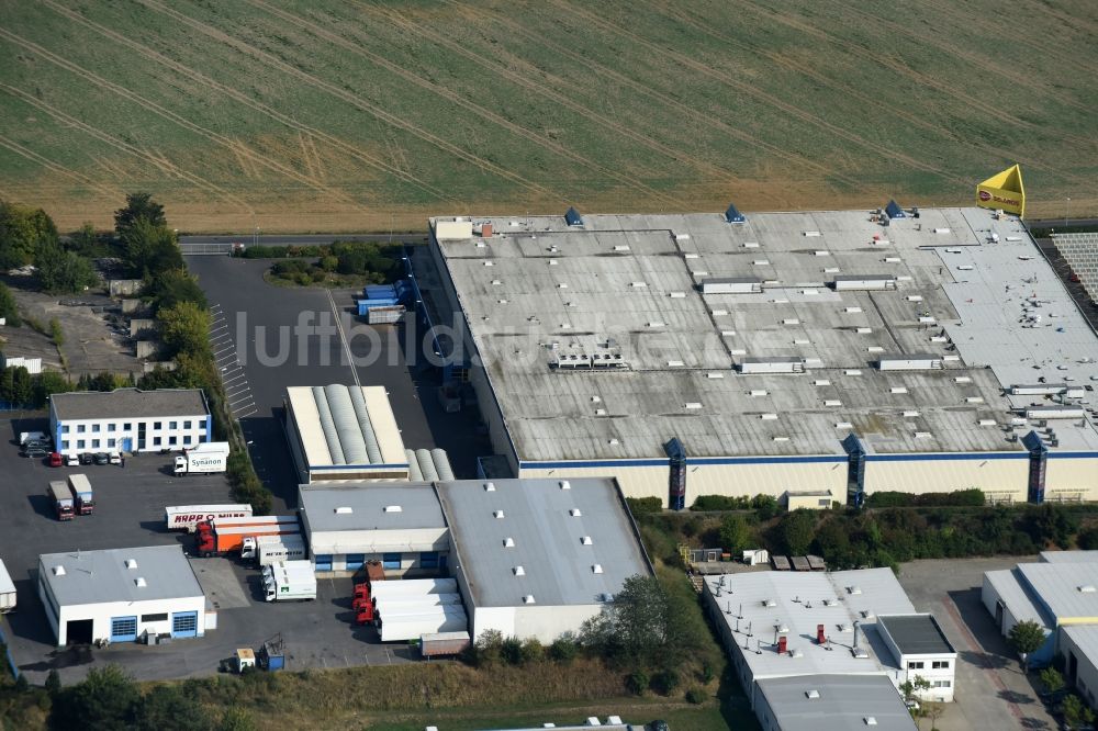 Luftaufnahme Lindenberg - Gebäude des Großhandelszentrum SELGROS Cash & Carry Lindenberg in Lindenberg im Bundesland Brandenburg