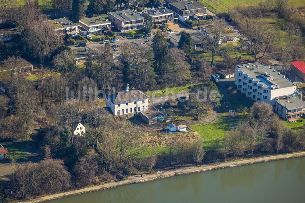 Luftaufnahme Mülheim an der Ruhr - Gebäude Haus Jugendgroschen in Mülheim an der Ruhr im Bundesland Nordrhein-Westfalen, Deutschland