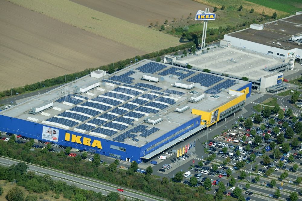 Luftaufnahme Mannheim - Gebäude des IKEA Einrichtungshaus Mannheim in Mannheim im Bundesland Baden-Württemberg