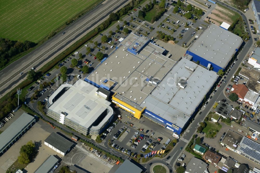 Walldorf aus der Vogelperspektive: Gebäude des IKEA Einrichtungshaus in Walldorf im Bundesland Baden-Württemberg