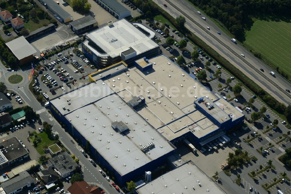 Luftbild Walldorf - Gebäude des IKEA Einrichtungshaus in Walldorf im Bundesland Baden-Württemberg