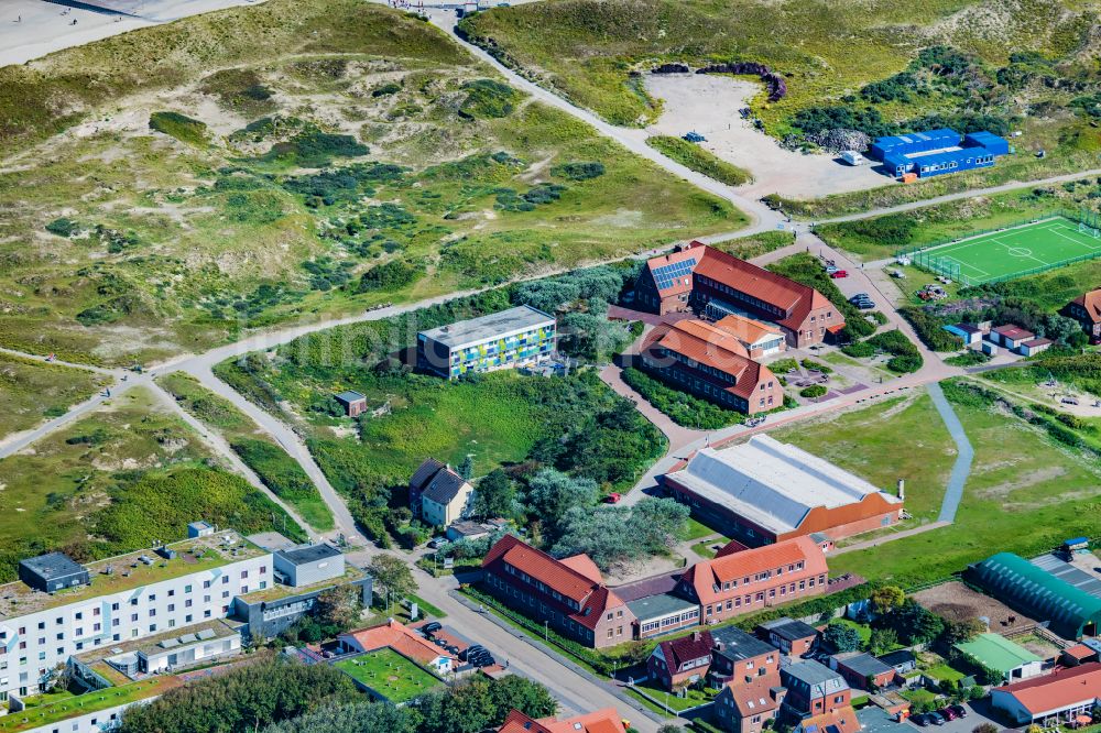 Luftbild Norderney - Gebäude der Jugend und Gästehauses der Stadt Detmold auf der Insel Norderney im Bundesland Niedersachsen, Deutschland