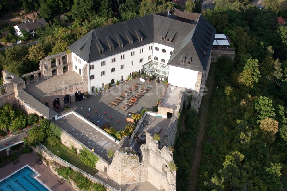 Luftbild Wattenheim - Gebäude der Jugendherberge Burg Altleiningen im Ortsteil Höningen in Altleiningen im Bundesland Rheinland-Pfalz