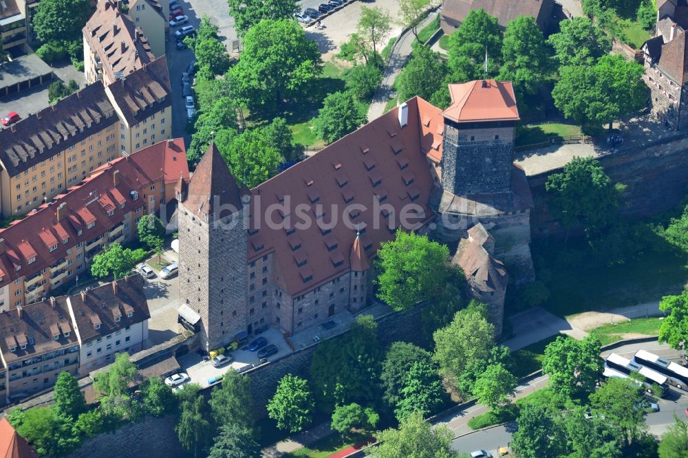 Luftbild Nürnberg - Gebäude der Jugendherberge in Nürnberg im Bundesland Bayern