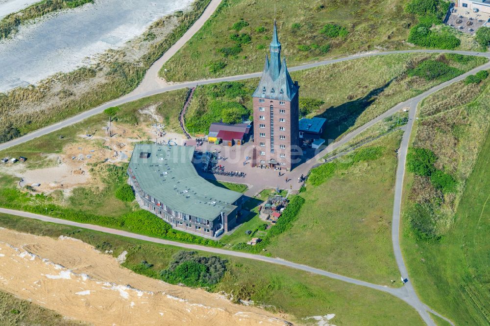 Luftbild Wangerooge - Gebäude der Jugendherberge am Westturm in Wangerooge im Bundesland Niedersachsen, Deutschland