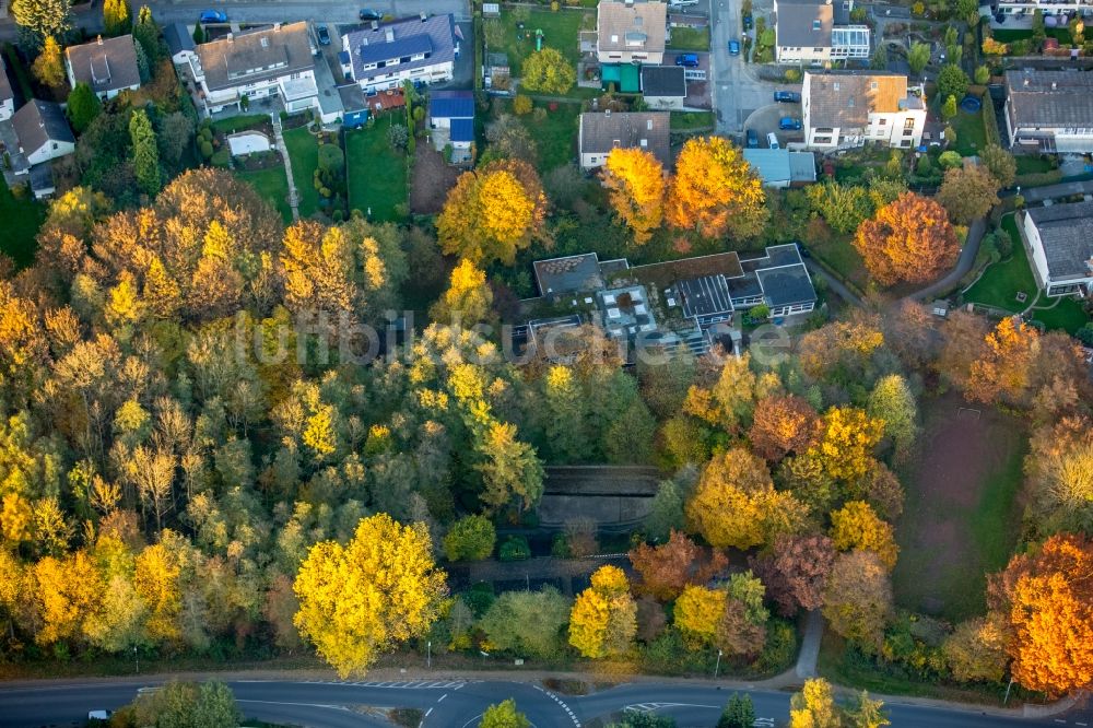 Herdecke von oben - Gebäude der KITA Kindertagesstätte - Kindergarten GVS Familienzentrum Ende-Nord Tageseinrichtung für Kinder in Herdecke im Bundesland Nordrhein-Westfalen