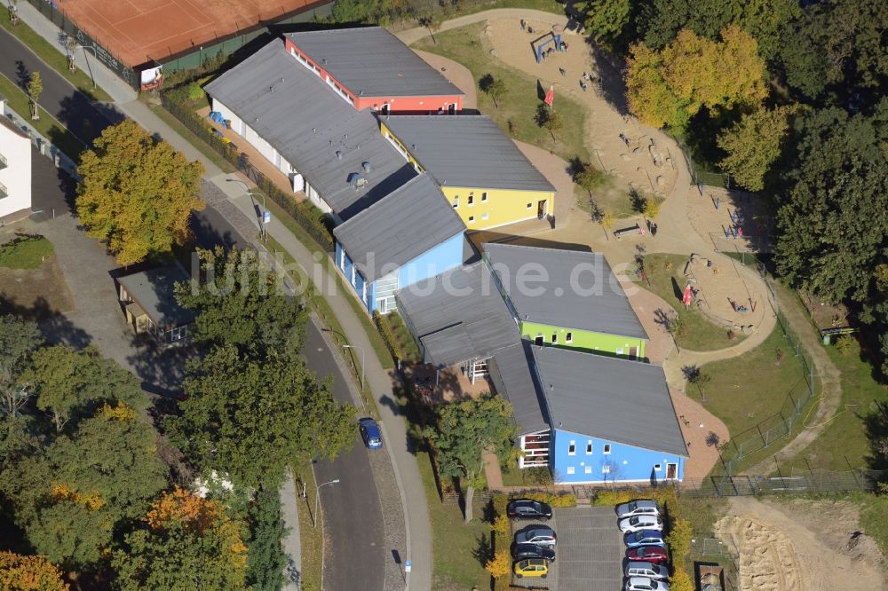 Luftbild Oranienburg - Gebäude der KITA Kindertagesstätte - Kindergarten an der Heidelberger Straße in Oranienburg im Bundesland Brandenburg