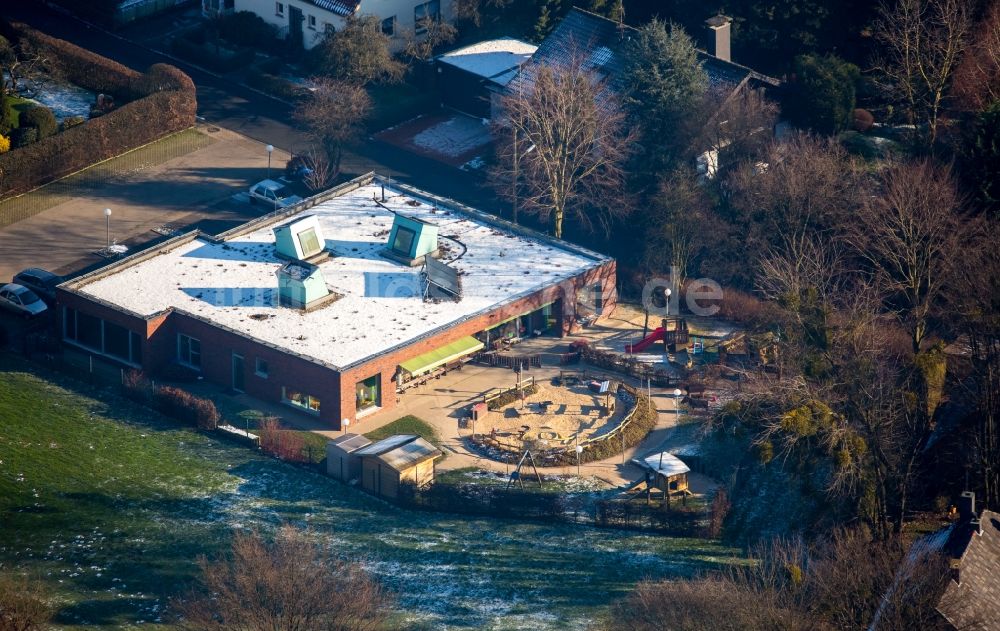 Hamm aus der Vogelperspektive: Gebäude der KITA Kindertagesstätte - Kindergarten Pusteblume in Hamm im Bundesland Nordrhein-Westfalen