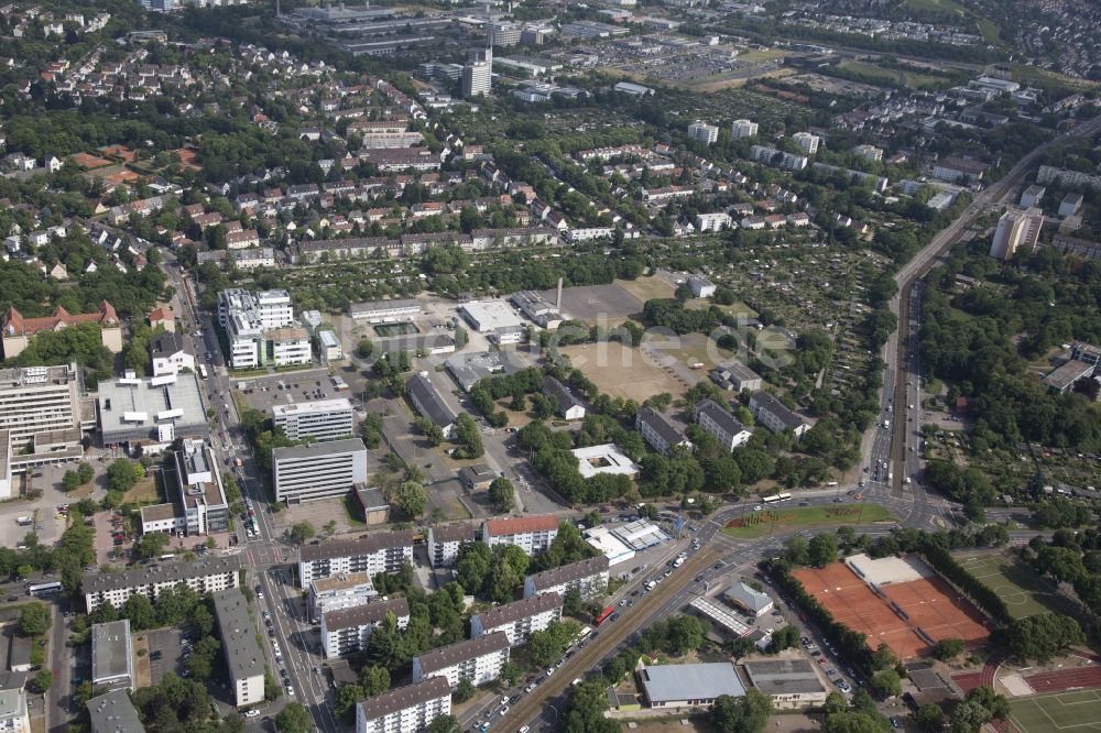 Luftbild Mainz - Gebäude- Komplex der General-Feldzeugmeister-Kaserne ( GFZ ) der Bundeswehr in Mainz im Bundesland Rheinland-Pfalz