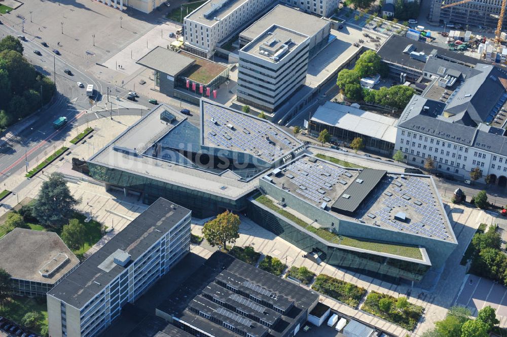 Luftbild Darmstadt - Gebäude des Kongreßzentrum Darmstadtium in Darmstadt