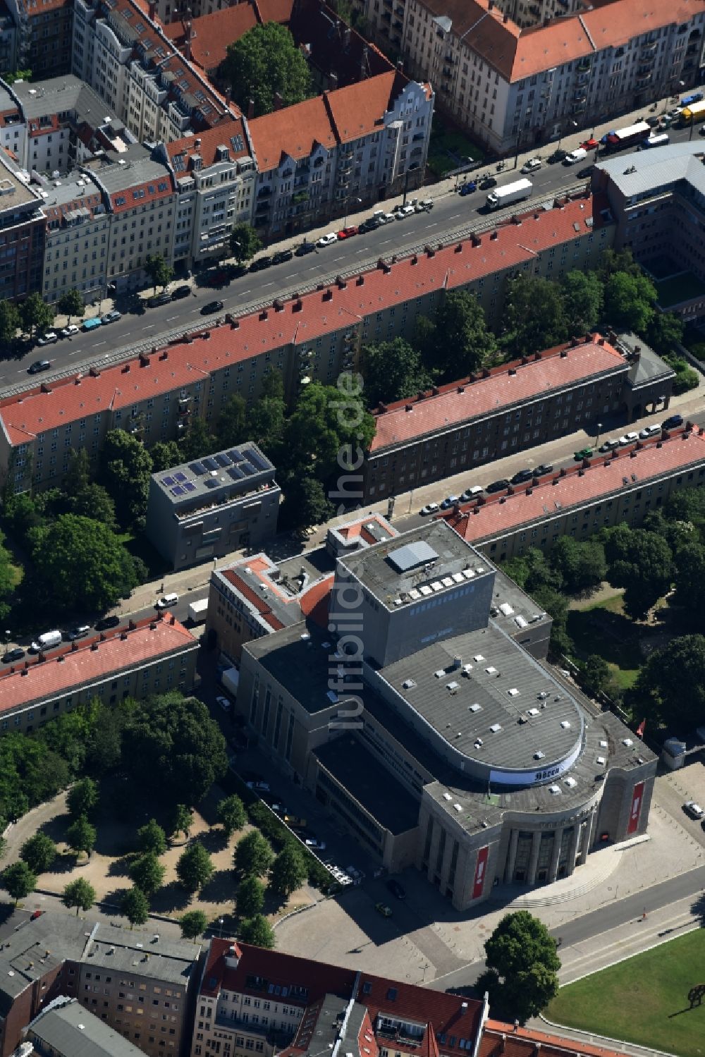 Berlin von oben - Gebäude des Konzerthauses und Theater- Schauspielhauses in Berlin