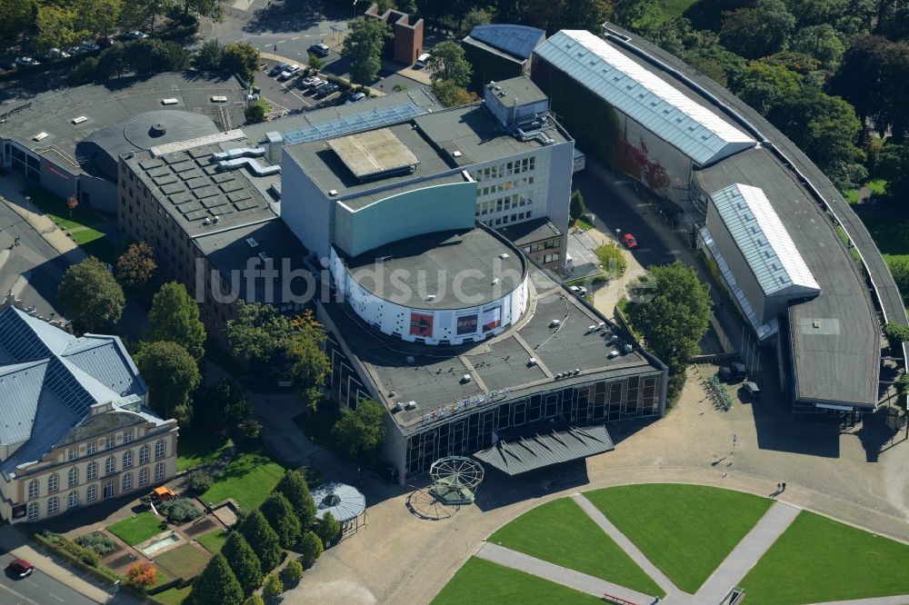 Luftbild Kassel - Gebäude des Konzerthauses und Theater- Schauspielhauses in Kassel im Bundesland Hessen