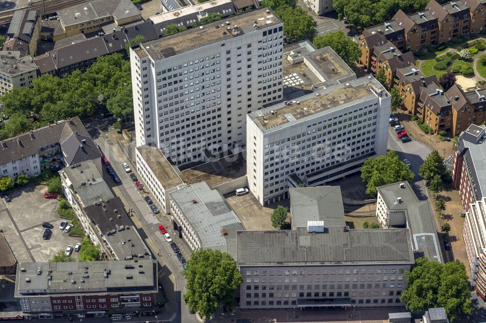 Luftbild Bochum - Gebäude des Landgericht Bochum, Amtsgericht Bochum und der Staatsanwaltschaft an der Viktoriastraße in Bochum in Nordrhein-Westfalen