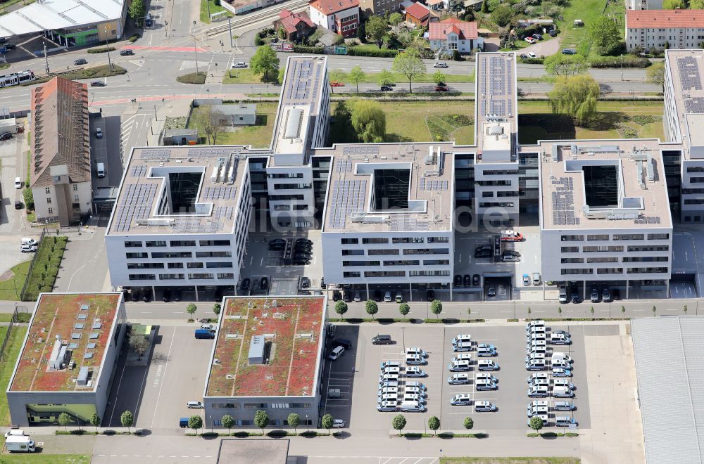 Erfurt aus der Vogelperspektive: Gebäude des Lka Thüringen in der Kranichfelder Straße in Erfurt im Bundesland Thüringen