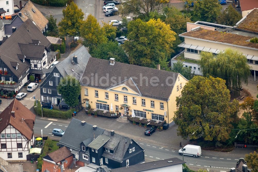 Luftbild Kreuztal - Gebäude der Lokalität Dart Lounge Siegerland in Kreuztal im Bundesland Nordrhein-Westfalen, Deutschland