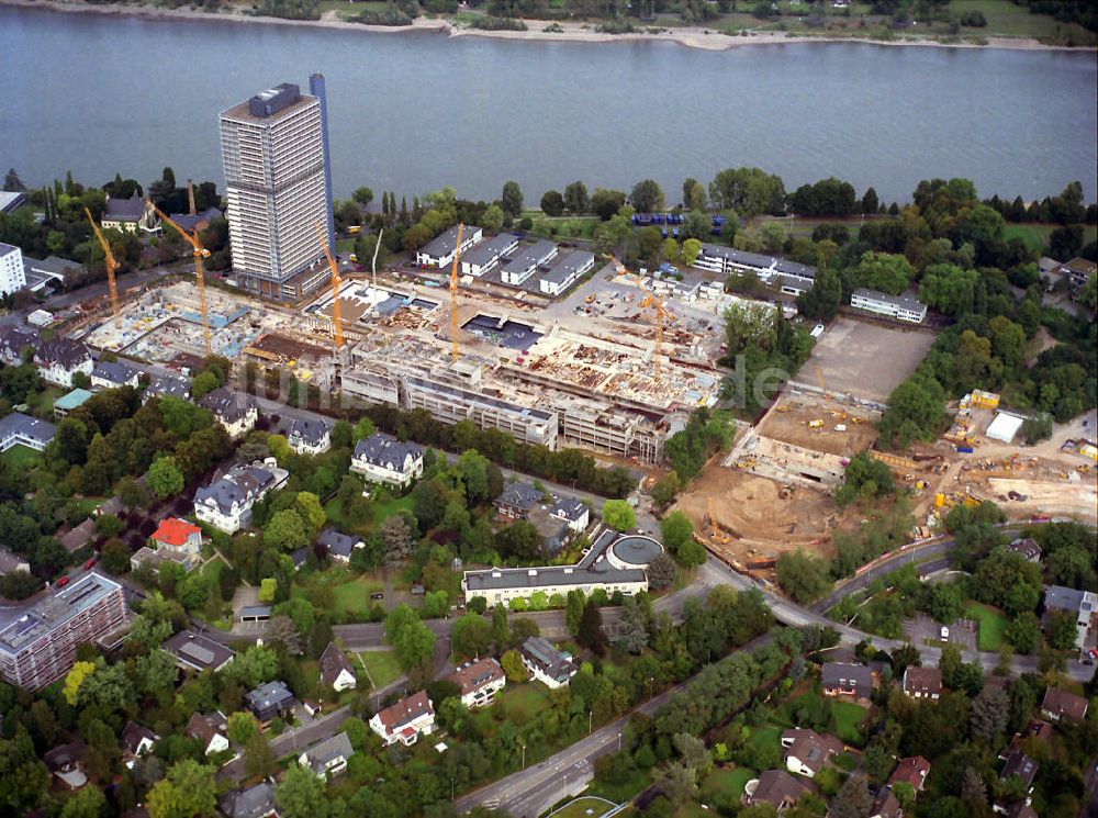 Bonn von oben - Gebäude des Maritim Hotel in Bonn