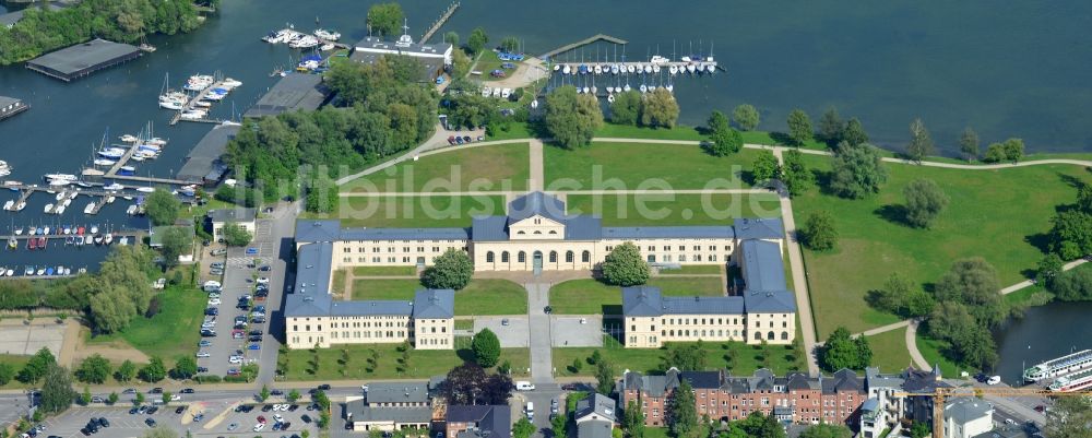 Schwerin aus der Vogelperspektive: Gebäude des Marstall in Schwerin im Bundesland Mecklenburg-Vorpommern