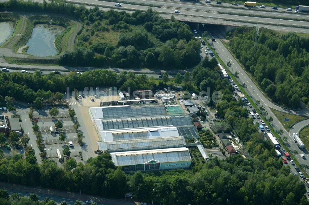 Chemnitz aus der Vogelperspektive: Gebäude des Möbelmarkt - IKEA Einrichtungshaus im Neefepark in Chemnitz im Bundesland Sachsen