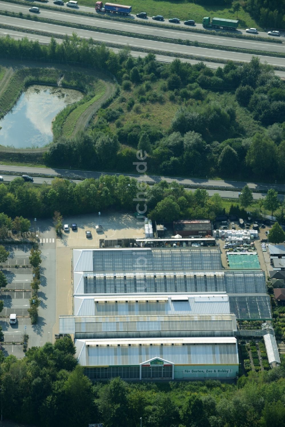 Luftaufnahme Chemnitz - Gebäude des Möbelmarkt - IKEA Einrichtungshaus im Neefepark in Chemnitz im Bundesland Sachsen