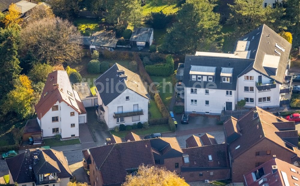 Haltern am See von oben - Gebäude eines Mehrfamilien- Wohnhauses An der Trappstiege Ecke Holtwicker Straße in Haltern am See im Bundesland Nordrhein-Westfalen, Deutschland