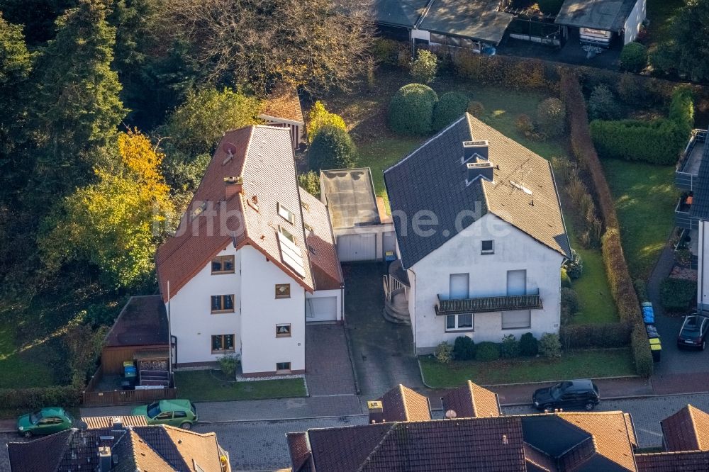 Haltern am See aus der Vogelperspektive: Gebäude eines Mehrfamilien- Wohnhauses An der Trappstiege Ecke Holtwicker Straße in Haltern am See im Bundesland Nordrhein-Westfalen, Deutschland