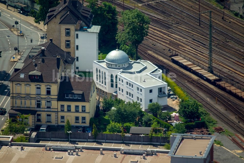 Witten von oben - Gebäude der Moschee in Witten im Bundesland Nordrhein-Westfalen