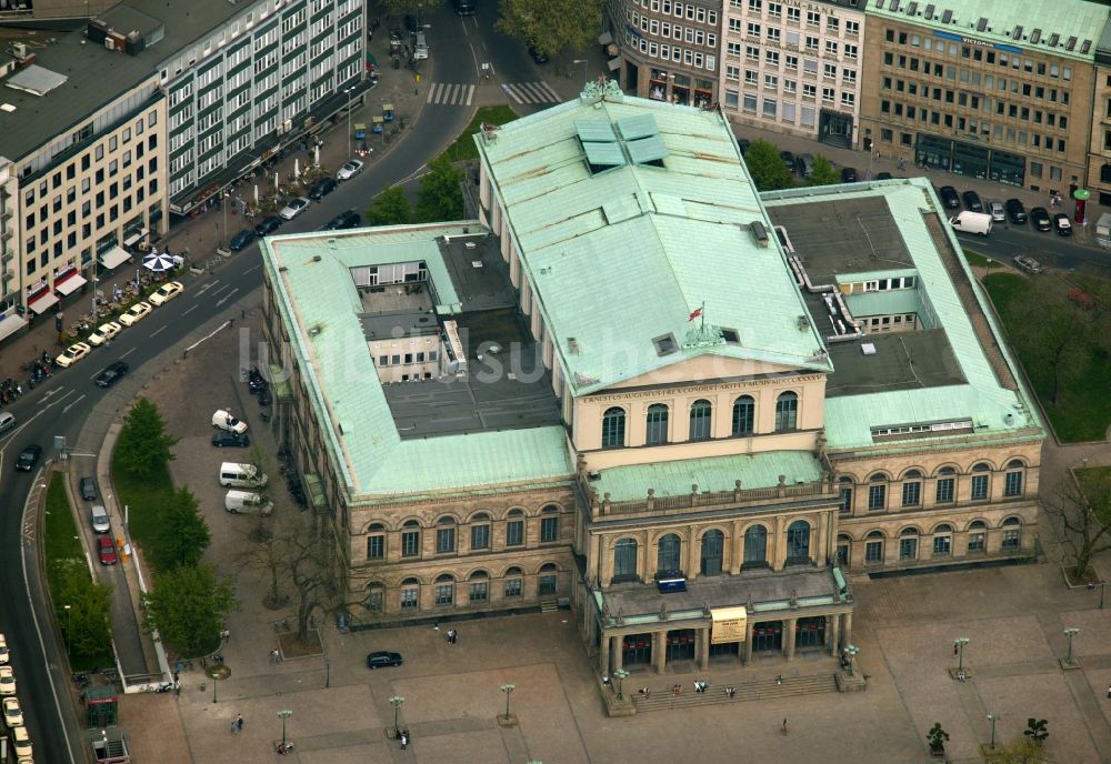 Luftbild Hannover - Gebäude des Opernhaus der Staatsoper in Hannover im Bundesland Niedersachsen