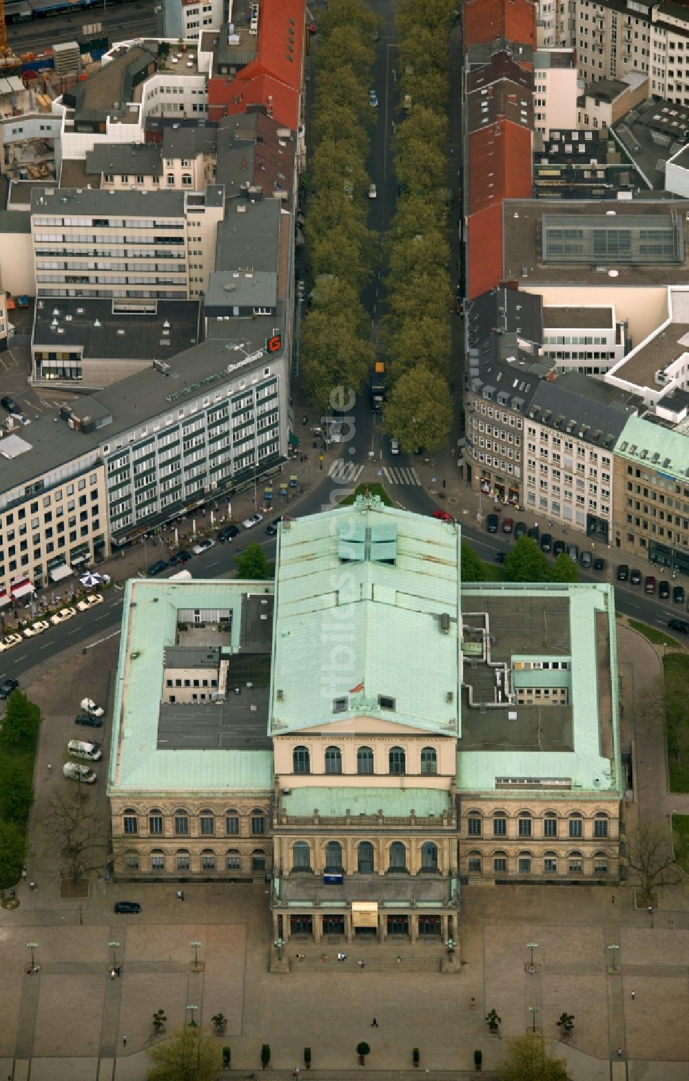 Luftaufnahme Hannover - Gebäude des Opernhaus der Staatsoper in Hannover im Bundesland Niedersachsen