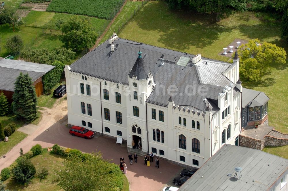 Luftaufnahme Viecheln - Gebäude und Parkanlagen des Gutshauses und Herrenhauses in Viecheln im Bundesland Mecklenburg-Vorpommern, Deutschland