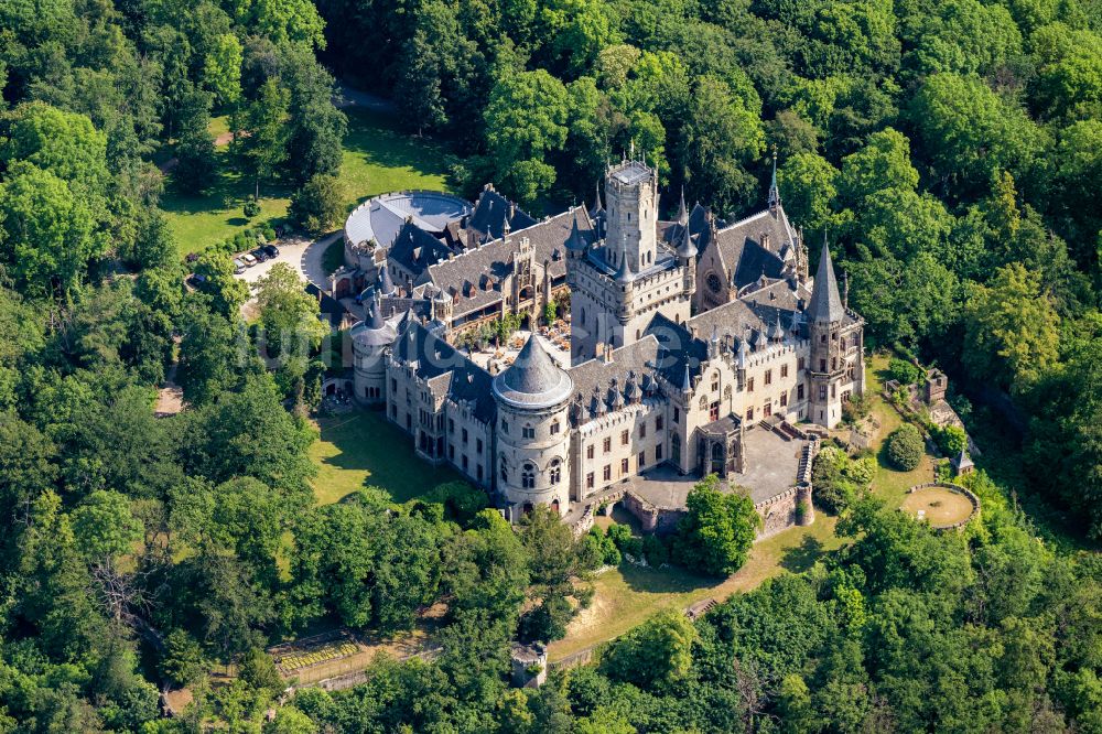 Luftbild Pattensen - Gebäude und Parkanlagen des Schloß Marienburg in Pattensen im Bundesland Niedersachsen