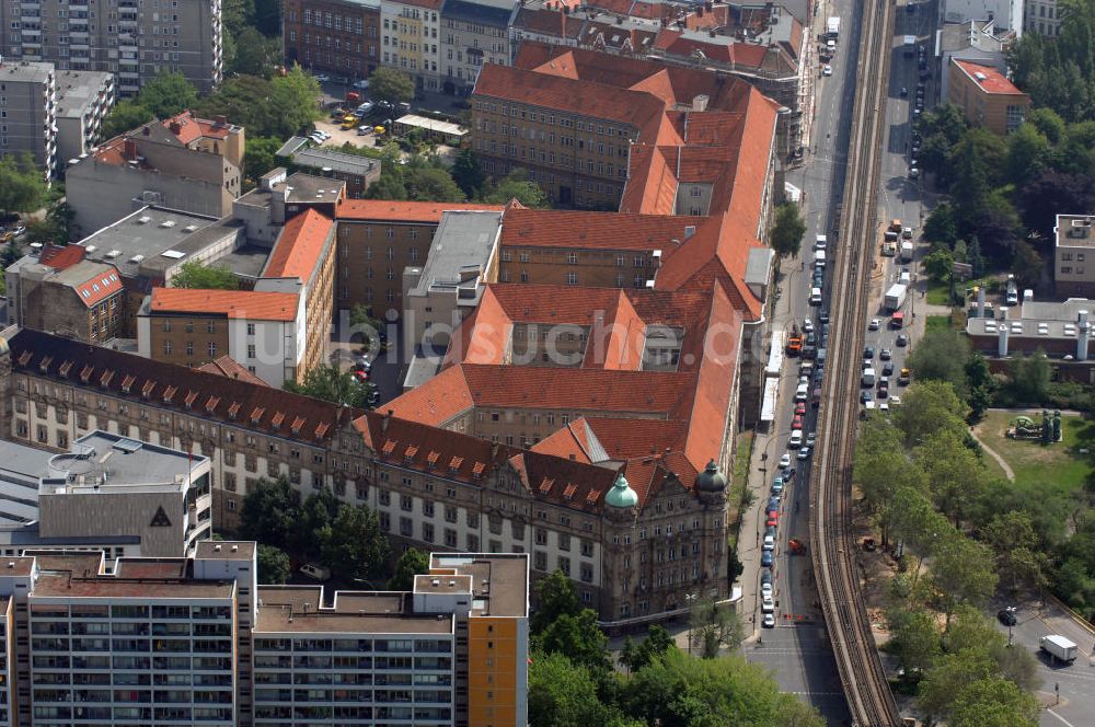 Luftbild Berlin - Gebäude des Patentamtes / Deutsches Patent- und Markenamt DPMA an der Gitschiner Straße in Berlin Kreuzberg