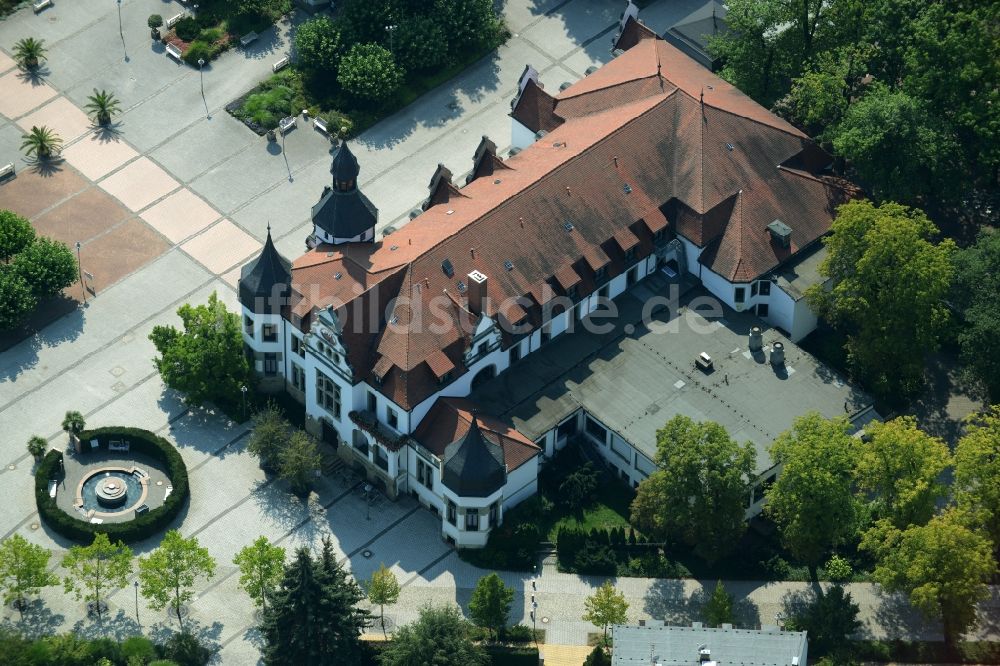 Luftaufnahme Bad Schmiedeberg - Gebäude des Rehabilitationszentrums der Rehaklinik in Bad Schmiedeberg im Bundesland Sachsen-Anhalt